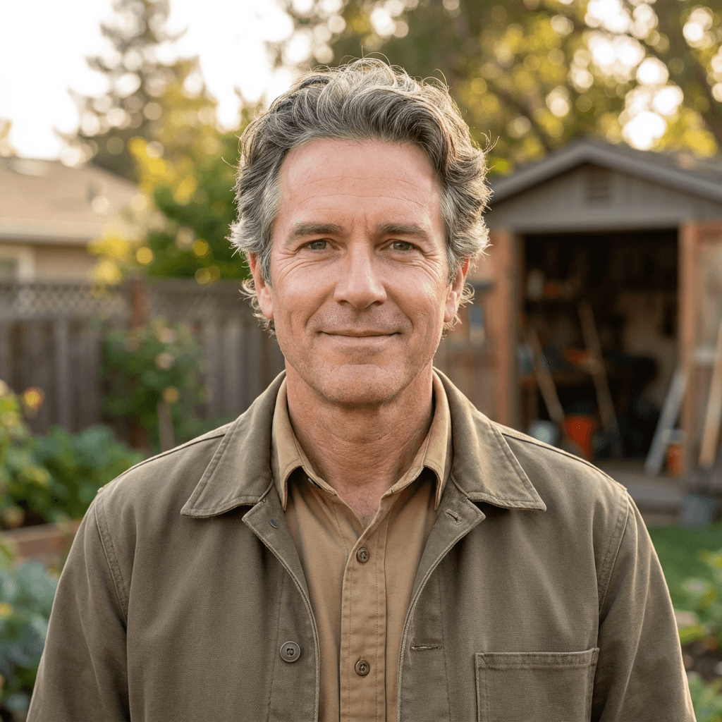 Jacques Beaumont in a peaceful moment at home