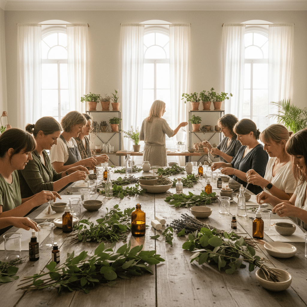 Educational workshop session with participants