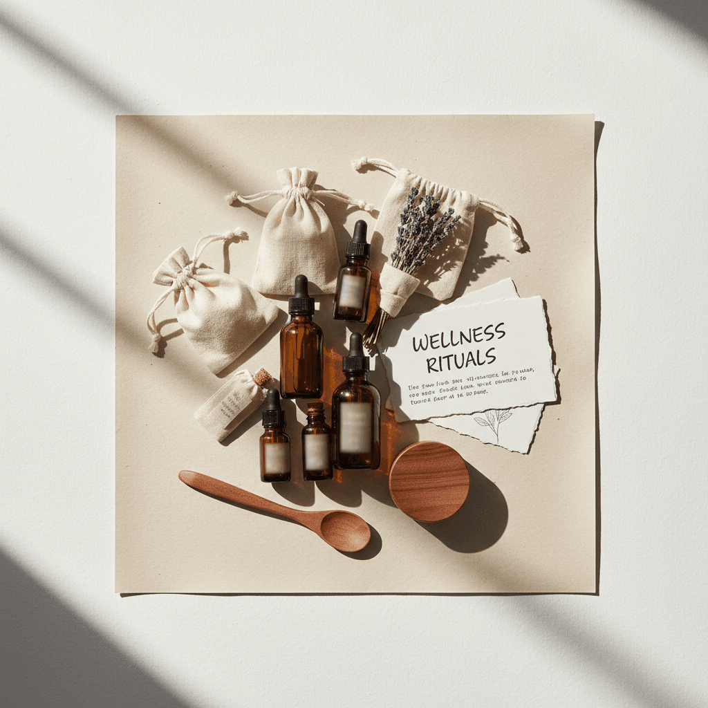 Complete aromatherapy product collection arrangement